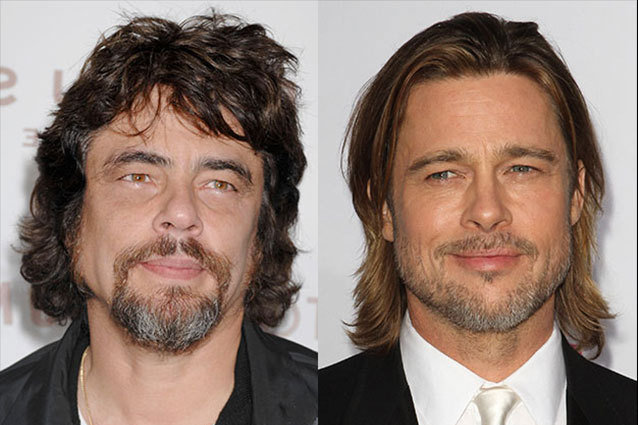 Benicio Del Toro, Brad Pitt, celebrity dopplegangers gallery
